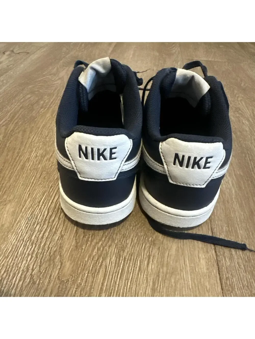 Nike Men’s Navy Court Vision Low-Top Sneakers
